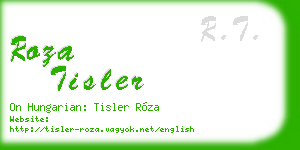 roza tisler business card